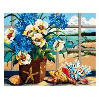 舞动色彩DIY数字油画40*50CM 听海