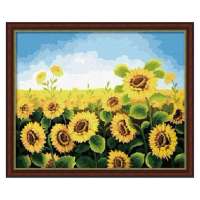 舞动色彩DIY数字油画40*50CM 向日葵