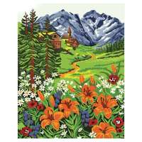 舞动色彩DIY数字油画40*50CM 远山