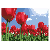 舞动色彩DIY数字油画40*50CM 蒸蒸日上