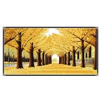 舞动色彩DIY数字油画50*100CM 黄金满地