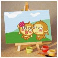舞动色彩DIY数字油画10*15CM 悠嘻猴