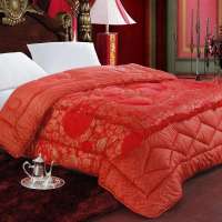 维科家纺 高档婚庆玫瑰图喜被 加厚透气保暖冬被KXB2023-01