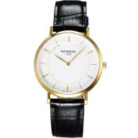 尼维达NIVADA商务休闲皮带瑞士石英男表GQ6100-176112