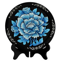 绿之源 活性炭雕 富贵花开蓝