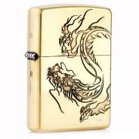 ZIPPO打火机  SC1716 三面环绕云龙 纯铜蚀刻