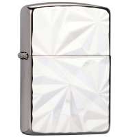 ZIPPO打火机  SC1989 盔甲加厚 双面深雕花 镀银ZP20664-B