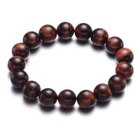 BOFIEER宝菲尔天然AAA级红虎睛石男女款手链12MM(附全威珠宝鉴定证书)(ES0098)