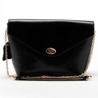 伊斯泰德Eastide 黑色时尚小巧女式牛皮牛头包S6821