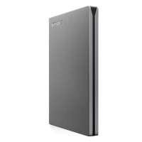 【赠硬盘包】东芝(TOSHIBA) 超薄移动硬盘(Canvio Slim) 500G 2.5英寸 USB3.0(银白)