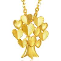 周生生 足金爱情树吊坠 82300p (2.2克)