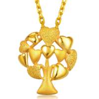 周生生 足金祈愿爱情树吊坠(大) 82302p01 (2.9克)