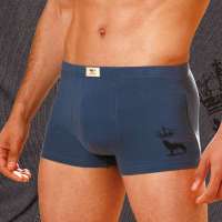 七匹狼男士全棉片印平脚裤(2条装)紫色/彩蓝/浅灰随机发货(XXL)03305