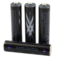 三洋爱乐普(eneloop)900mAh高容量低自放 7号充电电池(4粒装)HR-4UWXB-4TC