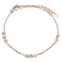 金马珠宝 18K金脚链 彩金脚链 女款脚链 A750JL0002T