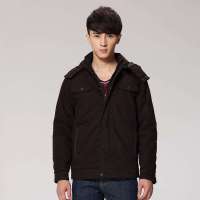 唐狮 男棉质装帽一手长棉衣11141106300281406(咖啡色XL)