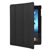 毕利格(BYLEAG)苹果附件ipad2/ipad3/newipad/iPad4 黑色保护套(可折叠系列)