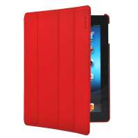 毕利格(BYLEAG)苹果附件ipad2/ipad3/newipad/iPad4 红色保护套(可折叠系列)