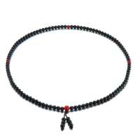 玛蒂迩珠宝 黑玛瑙 天然水晶手链佛珠手饰 男女饰品 AAA级转运健康