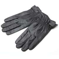 SKT男士高档羊皮SGLVM04100%羊皮分指手套  黑色