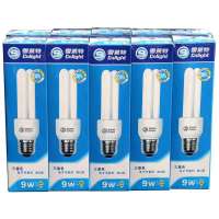 雪莱特 节能灯 2U-9W-E27-2700K黄光 10支装