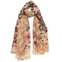 PANDARA 28%真丝/72%羊毛 140丝毛围巾SW02A(黄色)70*190 CM