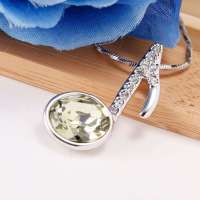 唯一(Winy)水晶项链 爱的音符 时尚韩版女项链 黄色 配礼盒 215XL10