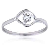 宝庆银楼 18k金夹镶款钻石女戒11D000805755