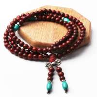 阿梵尼 小叶紫檀佛珠手链 108颗 5mm