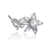 阿梵尼 爱靠近 S925银珍珠胸针