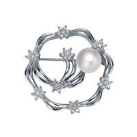 阿梵尼 藤结 S925银珍珠胸针