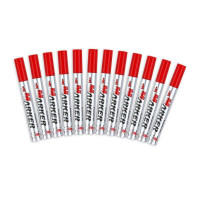 齐心(COMIX)永久记号笔MK802(12支装红色)