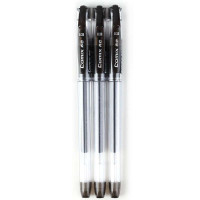 齐心(COMIX)0.38mm极细财务笔K3030(3支装黑色)