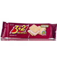 康师傅3+2苏打夹心饼干抹茶蜜豆味（125g*24袋)