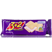 康师傅3+2苏打夹心饼干果香蓝莓味（125g*24袋)