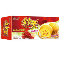 康师傅妙芙欧式含馅蛋糕奶油红提口味2枚装(整箱)90g*24盒