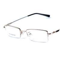 Mind Bridge 近视眼睛框 超轻潮流半框眼镜架 配眼镜男款8143 金色