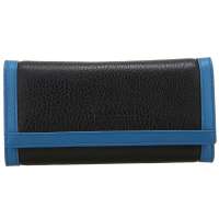 CROCODILE(鳄鱼恤) 新款韩版头层牛皮票夹真皮撞色简约钱夹 女士钱包 16217040