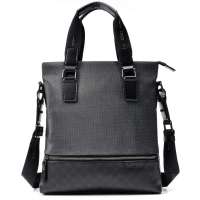 CROCODILE(鳄鱼恤) 新款 时尚撞色拉链横条装饰商务休闲手提单肩男士包11221044