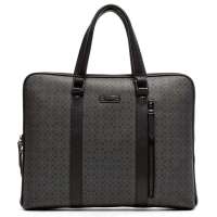 CROCODILE(鳄鱼恤) 新款 圈格纹 加宽加围拉链 时尚公文电脑单肩包 11221062