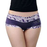 金丰田女士弹力宽边平角内裤兰色(L)2027