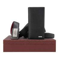 阿尔皮纳 新款 真皮头层牛皮套装礼盒 27212002黑色