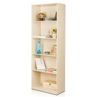 慧乐家 五层书柜白枫木色 FNAL-12045