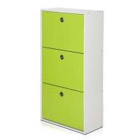 慧乐家 鲁比克三门彩色鞋柜青绿色 FNAJ-11067
