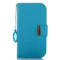 卡来登(KALAIDENG)唯系列 SS Galaxy S3(i9300) 多功能斜纹保护套(蓝色)