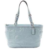 Coach蔻驰 F18326 经典压花logo漆皮手提单肩女包