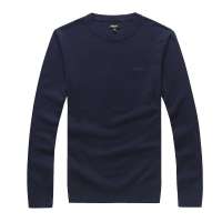 LESMART莱斯玛特圆领丝光棉男士针织衫SWLL1301(深蓝色/L)