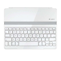罗技超薄智能键盘盖(白色)(920-004926)