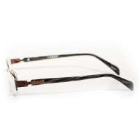 康耐特 半框合金近视镜框 CQ3007 咖啡色