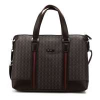 Hodo红豆单肩包男士斜跨包复古压花背包休闲手提包 手拎包7006啡色